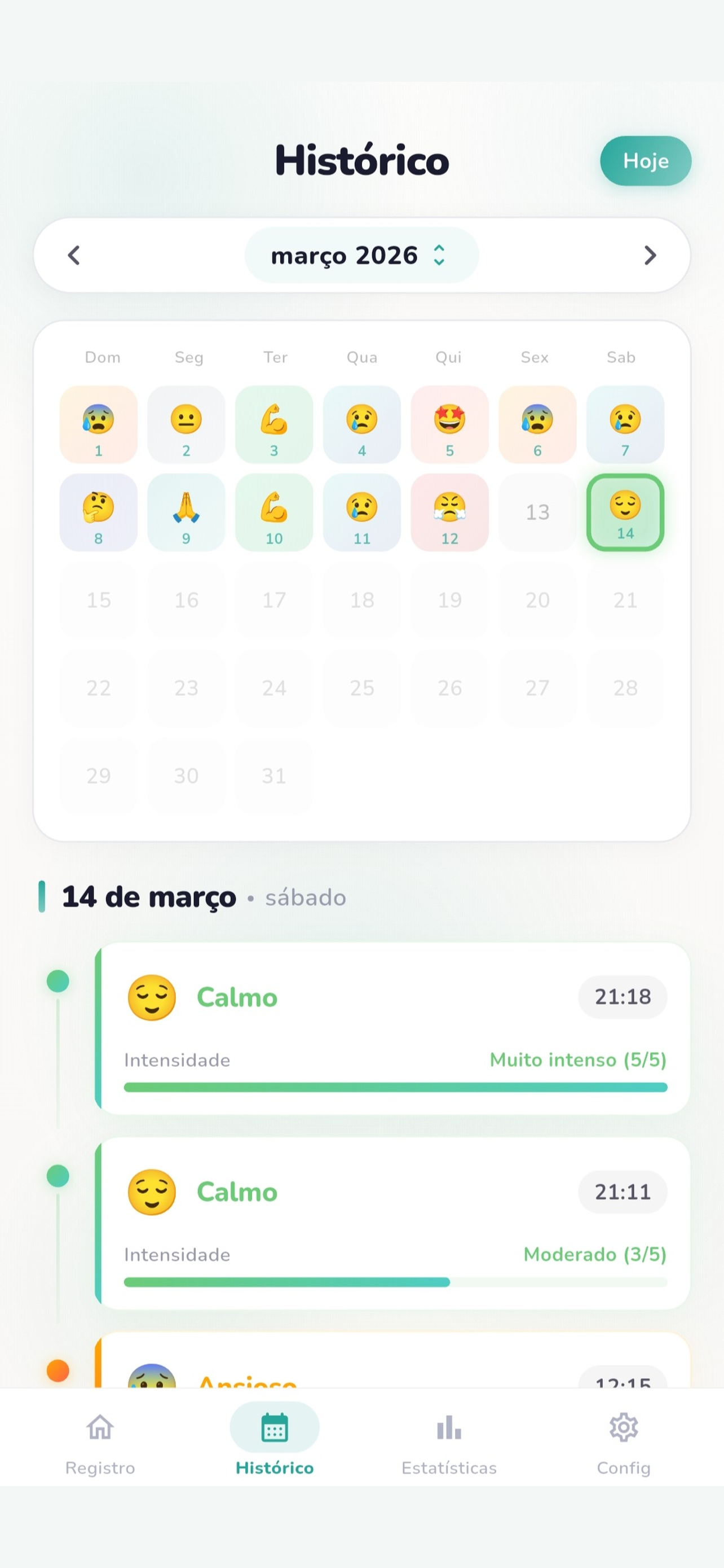 Acompanhe seu histórico